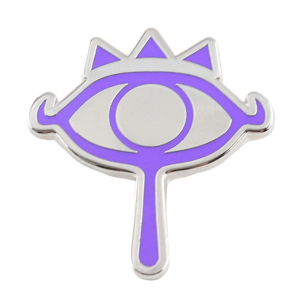 Broche de Crest Of The Sheikah, Pin esmaltado de lágrimas del Reino, insignia periférica de videojuego Zeldas, broche con símbolo de ojo, regalo de Cosplay para jugadores Acc