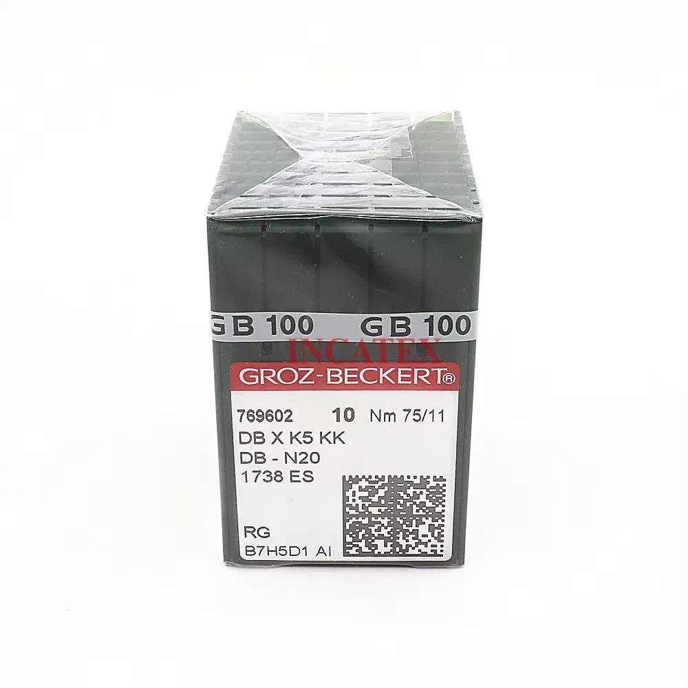 100 قطعة حقيقية جروز بيكرت الترتر إبرة التطريز RG DBXK5 KK Nm 65/9 70/10 75/11 80/12 لآلة التطريز تاجيما الصينية