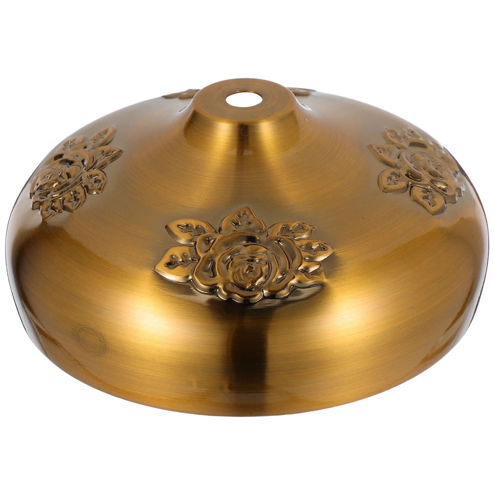 

Elegant Rose Flower Table Lamp Base Vintage Gold Finish Metal Stand for Bedroom Living Room Study Lighting