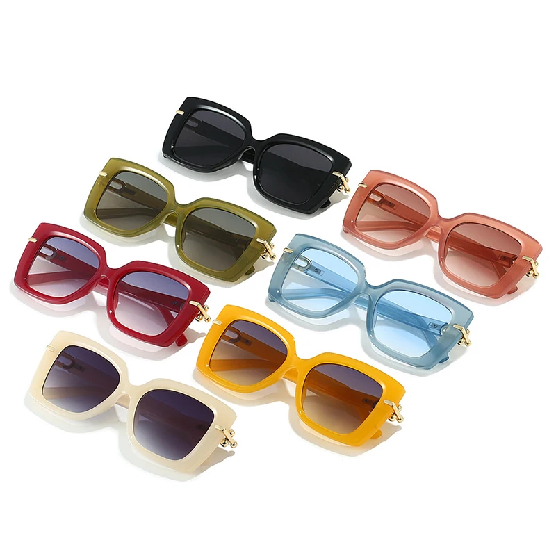 Oversized Jelly color sunglasses y2k jelly color glasses women oversized frame - Temu Philippines main image 4
