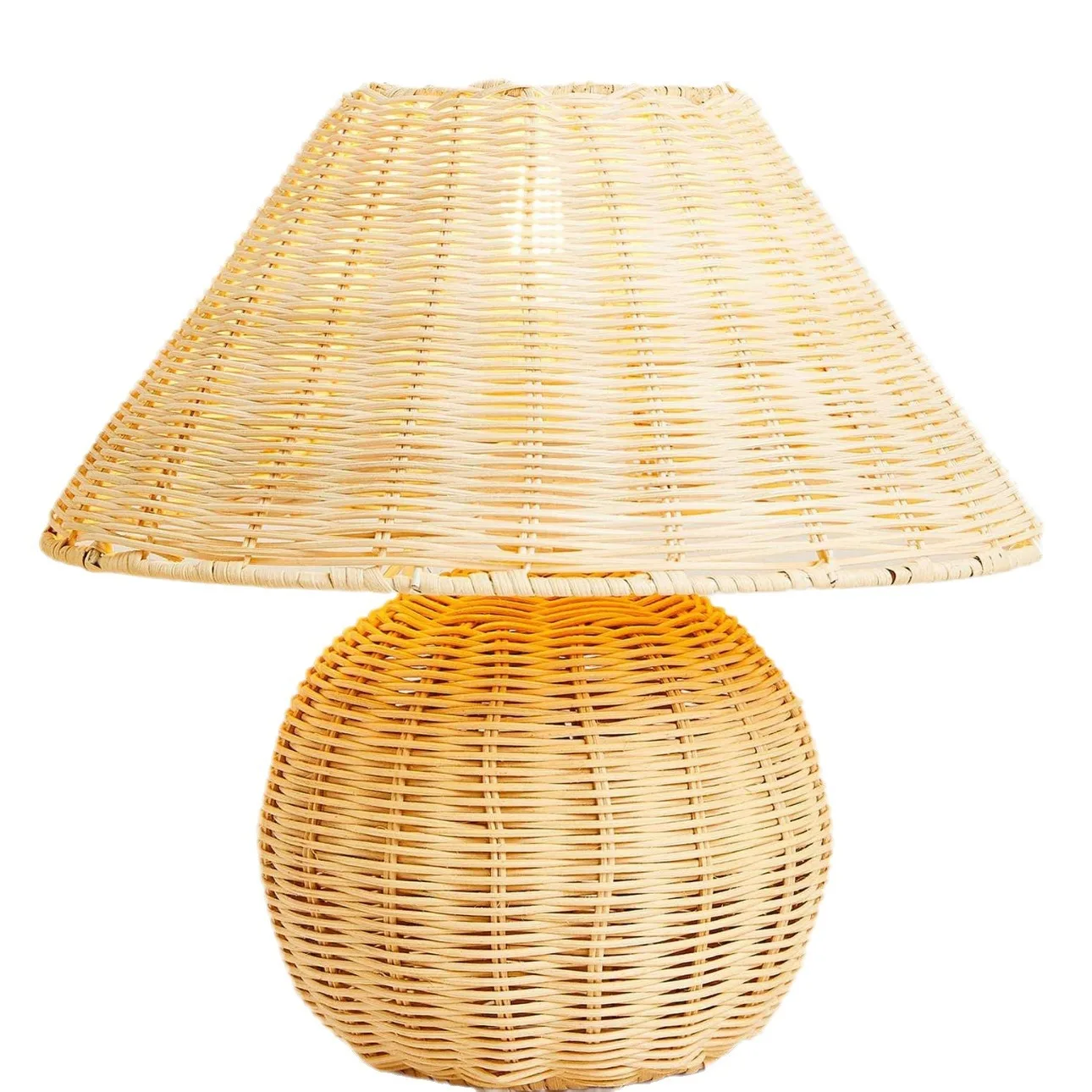 

Simple new Chinese bamboo weaving bamboo table lamp home living room tatami mat modern creative retro practical bedside lamp