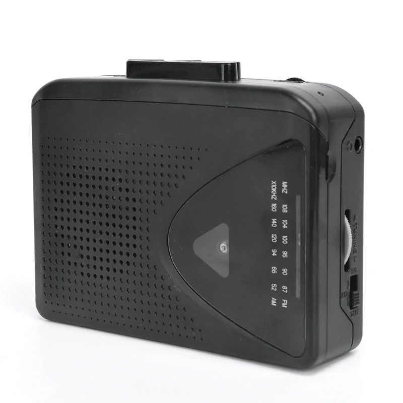 Portable Cassette Tape Player Walkman Built-In Speaker AM/FM Radio With 3.5Mm Eeadphone Jack Stereo Tape Music Player Durable