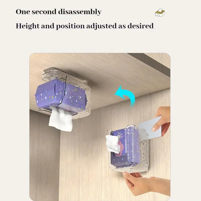 Keuken Doekjes Opbergdoos Geen Boren Badkamer Tissue Organizer Houder Muur Gemonteerd Weefsel Opbergdoos Veeg Dispenser Voor