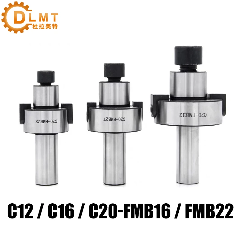 1PC C12 C16 C20 FMB22 FMB16 Face Milling Cutter Tool Holder Straight Shank FMB Face End Mill End Mill Rod Adaptor Cutter Shank