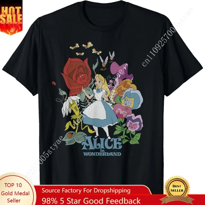 

Disney Alice in Wonderland Walking Through The Flowers T-Shirt Small