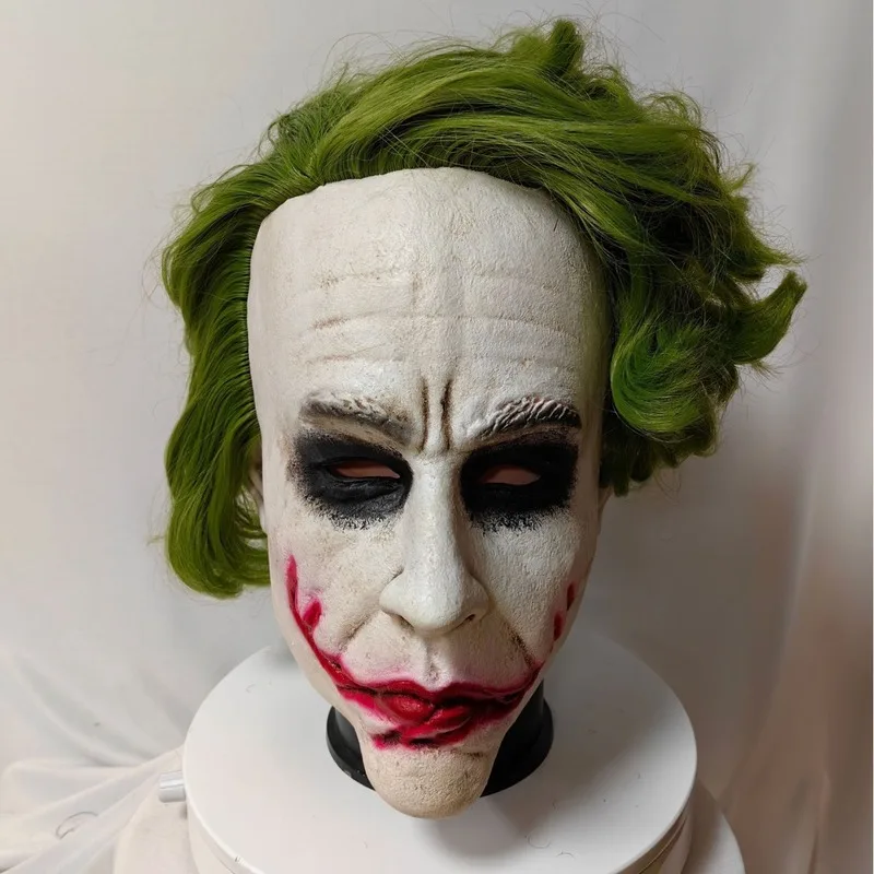 Máscaras de Halloween Joker2 Máscara Halloween Cavaleiro das Trevas Batman Joker Máscara de Látex Capuz Dia de Muert0os COSPLAY trajes de Halloween