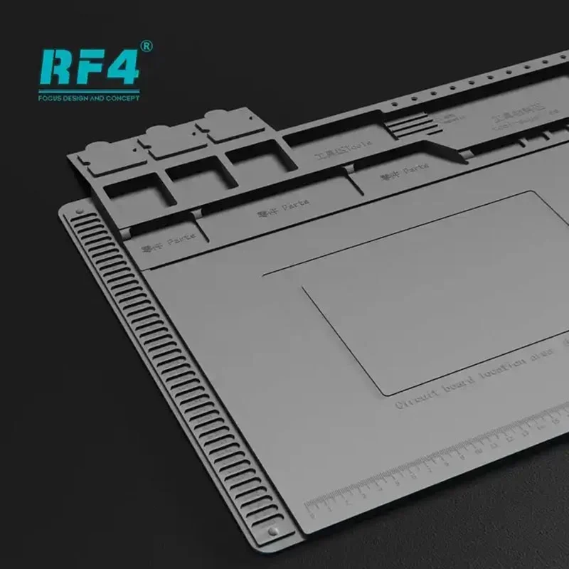 RF4 450*298mm RF-PO11 Antistatic Heat Insulation Pad Microscope Base Mat Mobile Phone Mainboard IC Chipping Soldering Platform