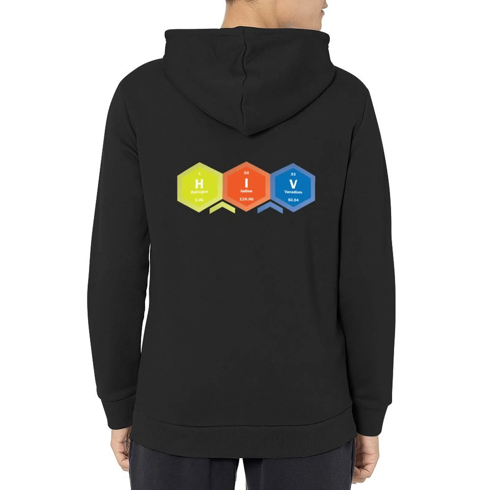 

H I V [periodic hex] Hoodie autumn new products graphic t shirts men mens clothing autumn men's hoodies