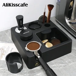 Coffee Tamper Station For 51mm 54mm 58mm Breville Portafilter Holder With Organizer Box Espresso Accessories Home Barista Tools