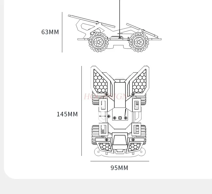 Science and technology small production experiment invention handmade diy material remote control racing car homemade creative