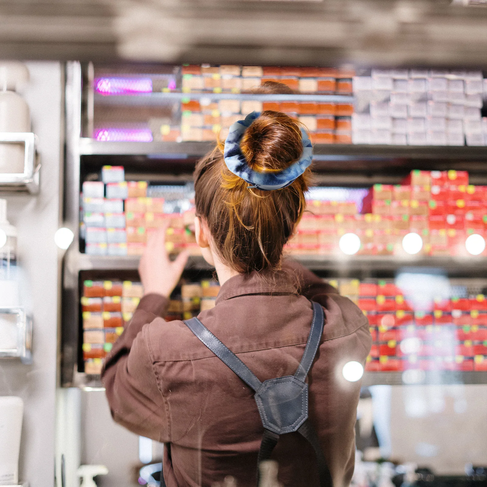 

9Pcs Pocket Hair Ties Elastic Zipper Scrunchies Multicolor Hidden Storage Ponytail Holders Hair Accessories for Women