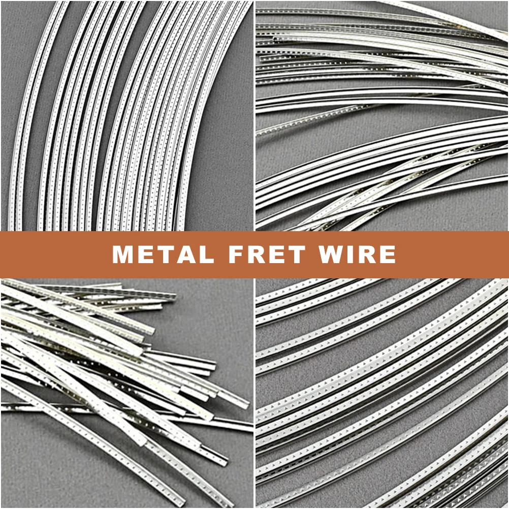 

25pcs 2.4Mm Width Metal Fretboard Wire Durable Small Size Replacement Installation Electric Guitar Supplies Fret Wires For