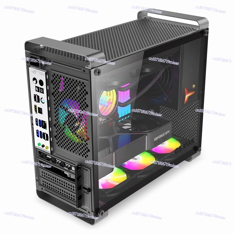 

G5MAX chassis matx white chassis black side transparent desktop mini ITX small computer empty chassis power supply