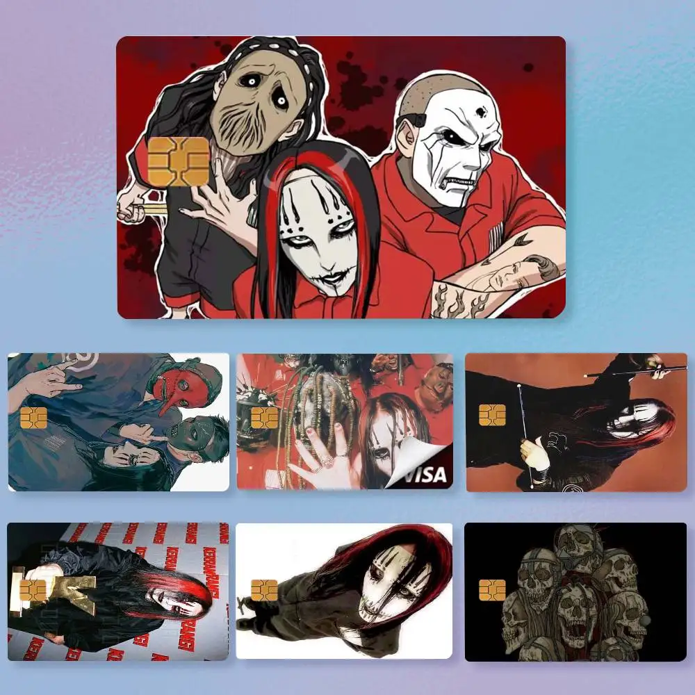 Fashion Band SlIpKNot-T  Credit Card HD Stickers Premium matte film effectively prevents fingerprints and daily abrasion.