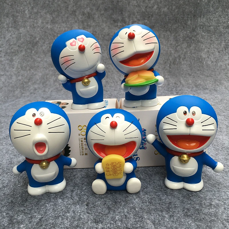 Anime Doraemon Sleeping Nobi Nobita Cute Minamoto Shizuka Konta Takeshi Honekawa Suneo Action Figure Toy Kid Christmas Gifts