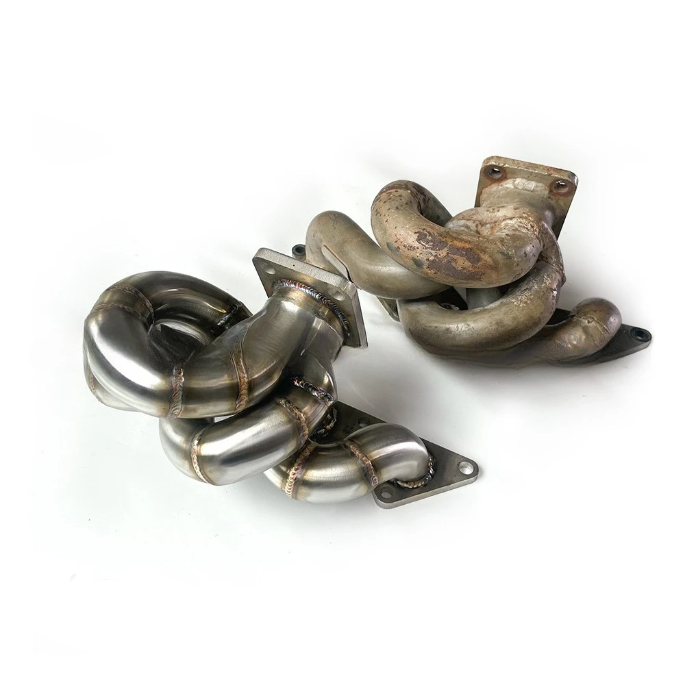 مشعب لـ Mi ts ubi shi Lancer Evolution IV 2.0T 1996-2003 كاتم صوت من الفولاذ المقاوم للصدأ