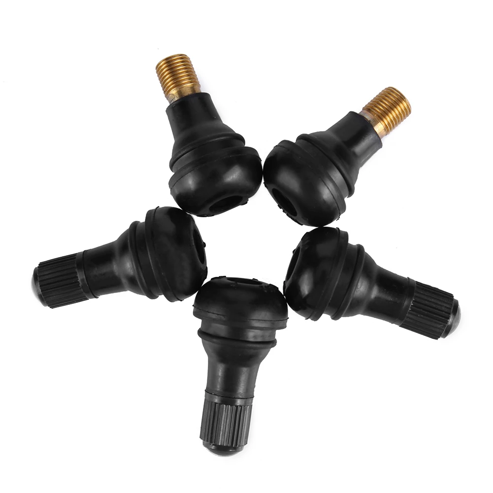 TR412 Snap-in Rubber Tubeless Tire Tyre Valve Stems for ATV Car Motorcycle