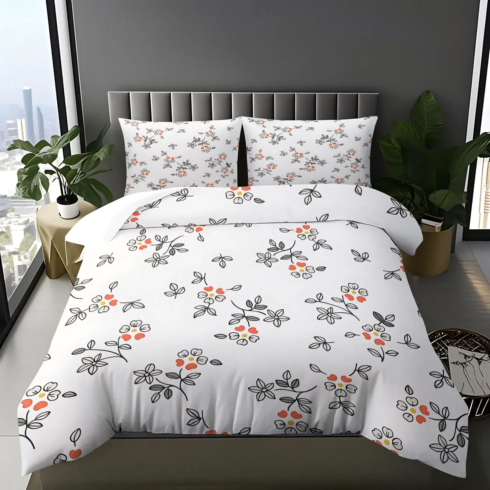 ชุดผ้าปูที่นอนลายดอกไม้เล็กๆ ส - Aesthetic Floral Duvet Cover บทวิจารณ์และราคา