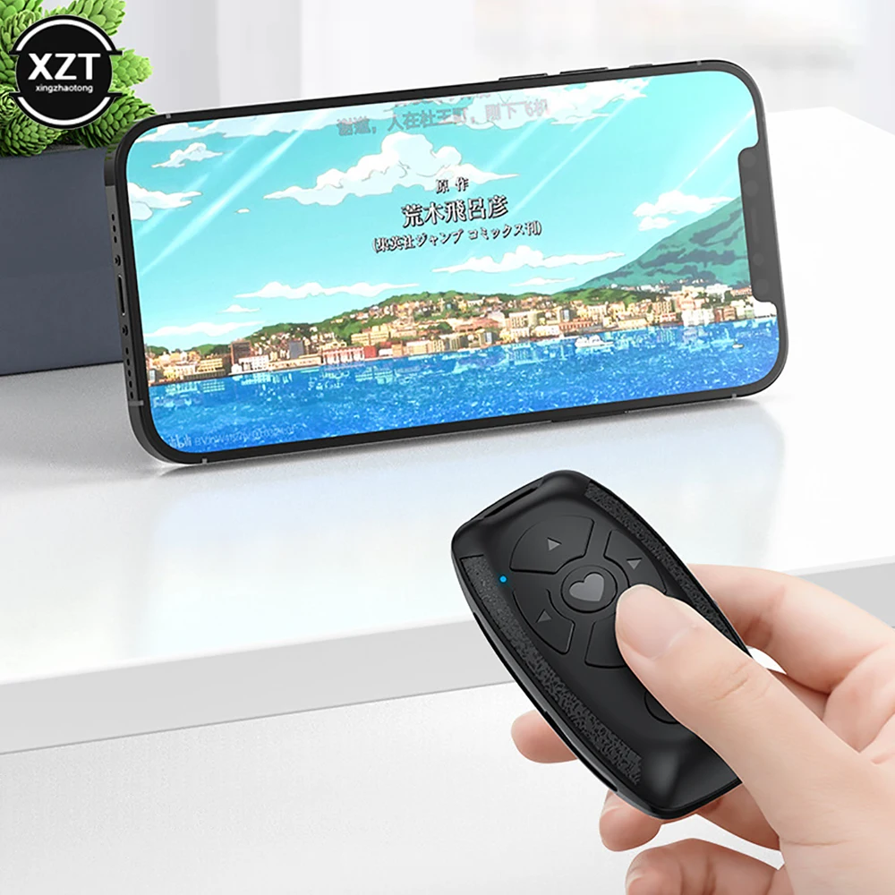 Universal Mobile Phone Selfie Camera Shutter Bluetooth-compatible Remote Control Button Buit-in Battery Rechargeable Controller