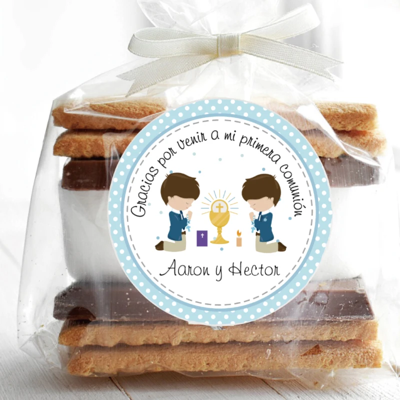 First Holy Communion Stickers, Mi Primera Comunión Labels, Baptism, Christening, Custom Stickers, Invitation Seals, 100 Pieces