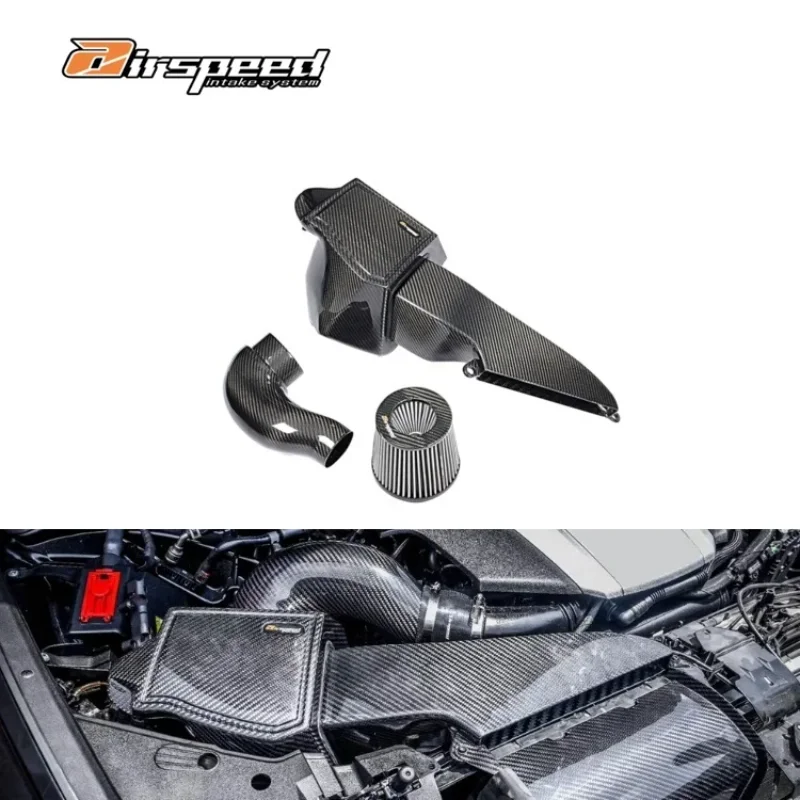 Airspeed Brand  Carbon Fiber Car Engine Cabin Parts Carbon Cold Air Intake System Kits For audis A6 A7 S6 S7 C8 3.0T EA839