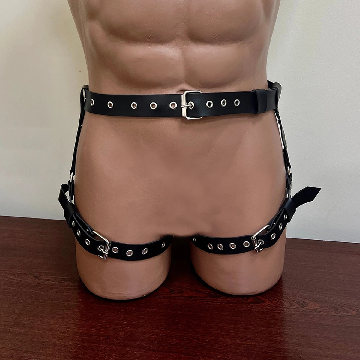 Men Sexy Leather Thigh Garter Belt Bdsm Sexual Bondage Harness Leg Harness Sex Toys For Couples men\'s Exotic Accessories