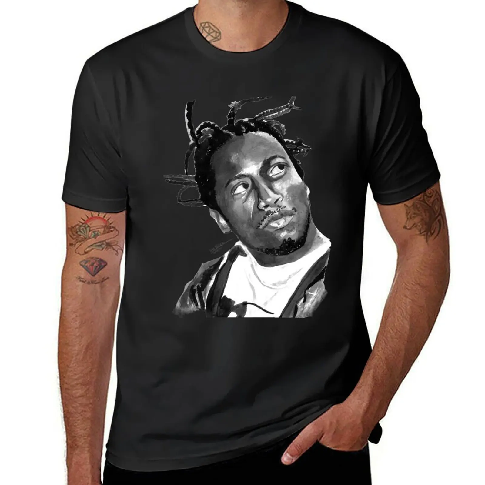 ODB - футболка с портретом чернил 2, хлопковые мужские футболки для мальчика, футболки, мужская футболка, мужская футболка