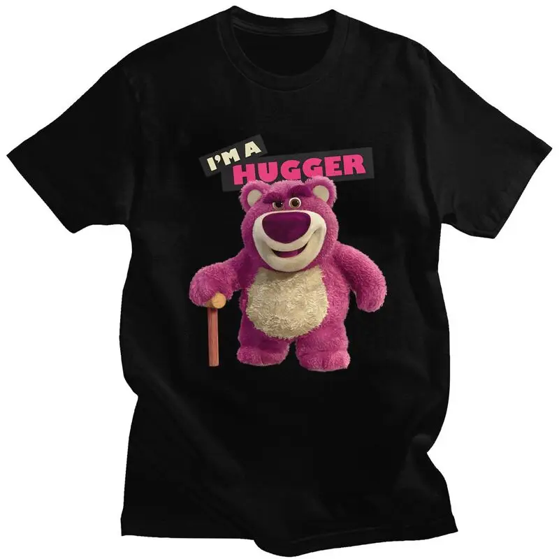 

Custom Lotso Soft Cotton Tees Hugger Bear Tshirt Short Sleeve Urban T-shirt Clothing