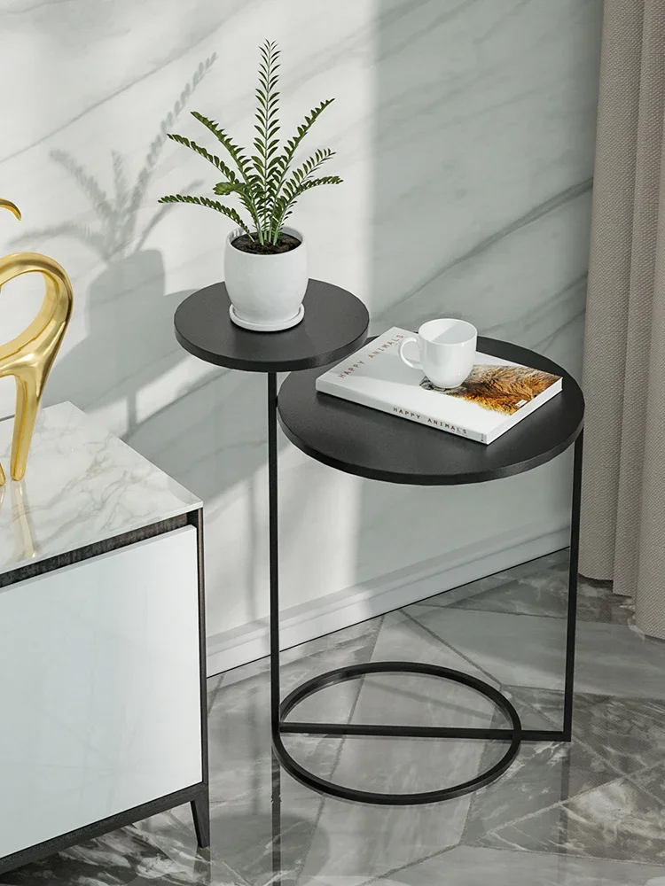 Nordic Iron Side Table: Versatile Coffee, Flower, or Sofa Table, Modern Simple Elegance