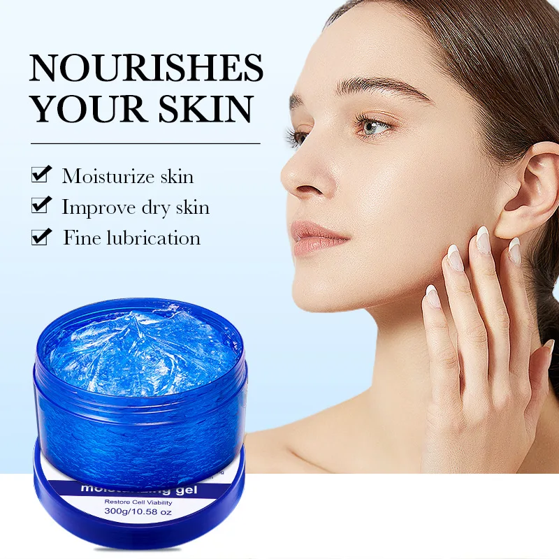 Evening Primrose Vitamin E Moisturizing Gel 300g, Skin Care Hydrating Gel with Hyaluronic Acid Niacinamide for All Skin Types