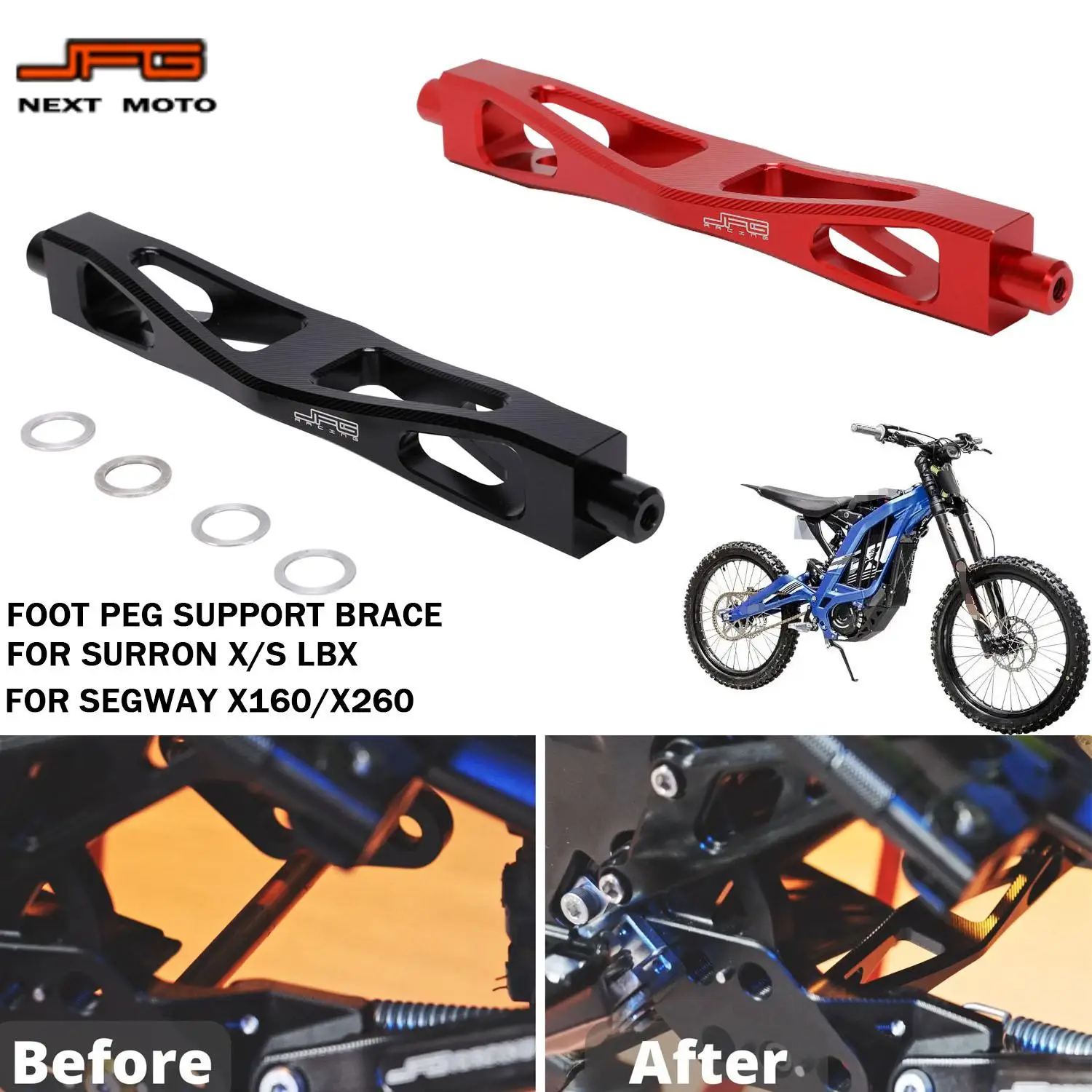 

Подставка для подножек мотоцикла для Sur-Ron SURRON Lightbee X/S/LBX Segway X160/X260 Enduro, аксессуары для электрических велосипедов