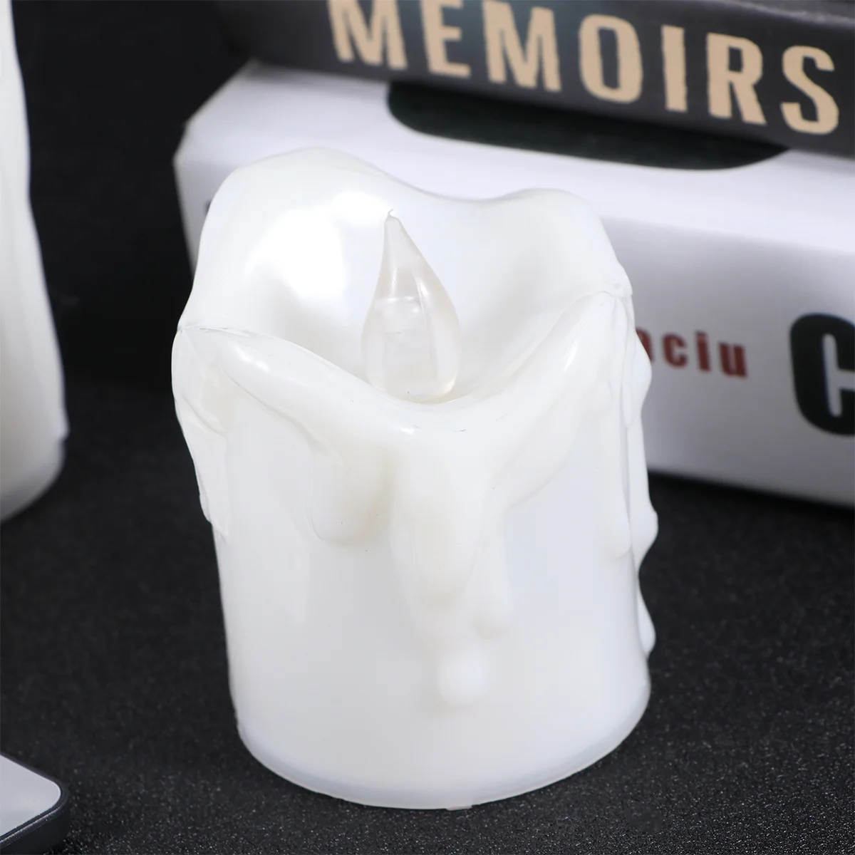 3 قطعة التحكم عن بعد LED الشموع الكهربائية المسيل للدموع عديمة اللهب الخفقان أضواء مهرجان الطرف الديكور صديقة للبيئة آمنة #5