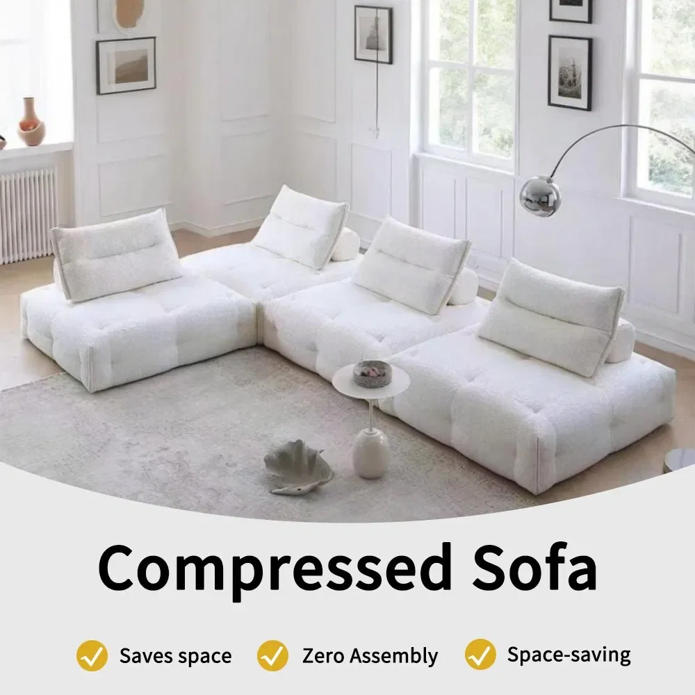 #Luxury Three-Seat Sofa Bed Compressed Velvet Upholstery Stylish Furniture Sets for Living Room Apartment Mall Hotel Sponge