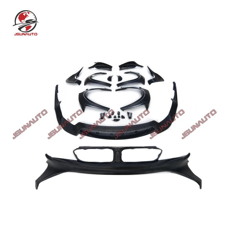 

For BMW i8 Unpainted Front Diffuser Grill Side Skirts Wide Fenders For i8 upgrade Sports Style Body Kit External Accessories