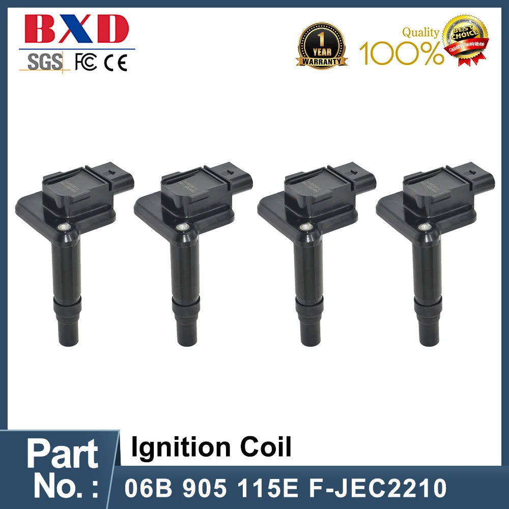 

1/4PCS 06B 905 115E 06B905115E F-JEC2210 Ignition Coil for Audi A61.8,Passat B51.8,Bora 1.8 Auto Parts Car Accessories