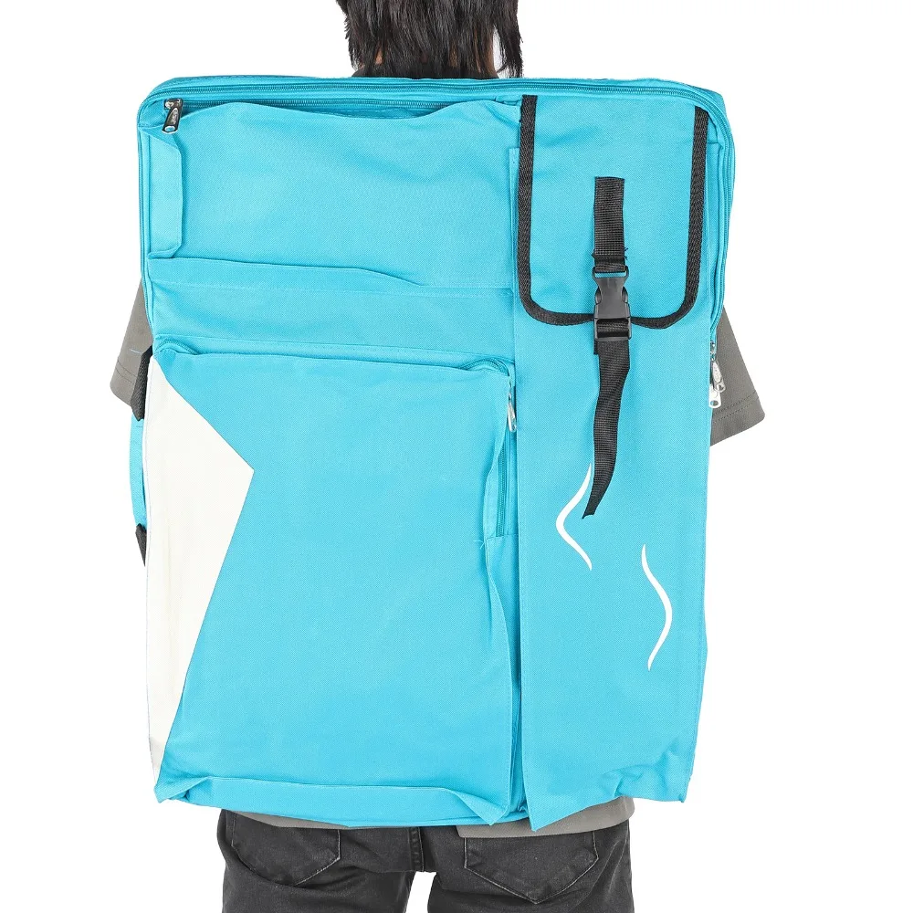 1pcs Waterproof Design Art Drawing Bag Durable Oxford Cloth Reinforced Shoulder Straps Artist Backpack Art Portfolio Case