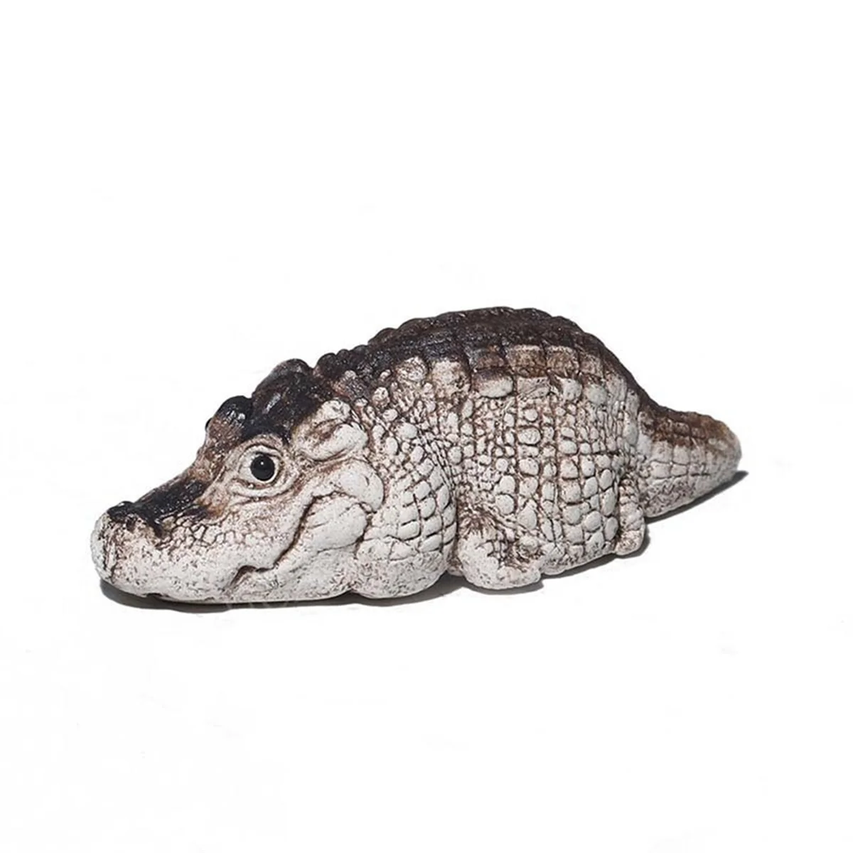 Crocodile Baby Figurine Tea Pet for Home Garden Decor, Cute Crocodile Statue, Mini Alligators Figurine B