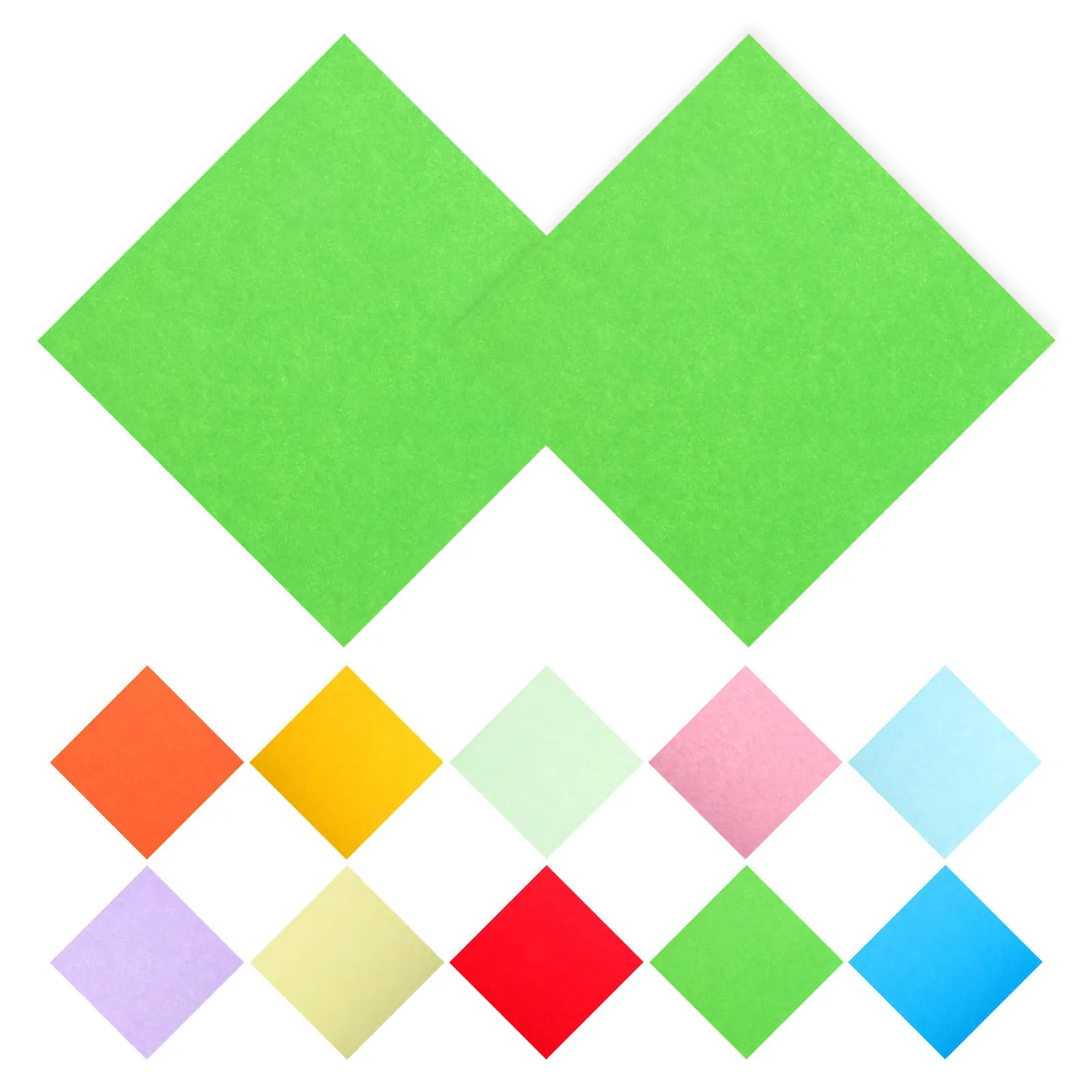 100Sheets Colored Origami Paper Double Sided Square Construction Paper Handmade Craft Supply Origami DIY Kits Multi Color