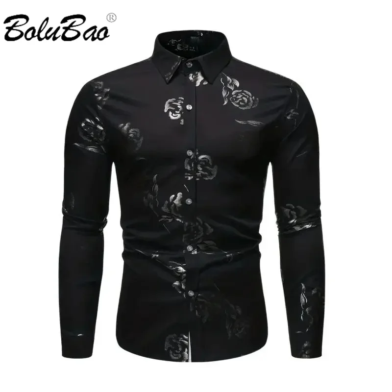 

BOLUBAO 2024 Outdoor Casual Shirt For Men Printed Fashion Business Top High Quality Design Hot Casual Shirt For Men