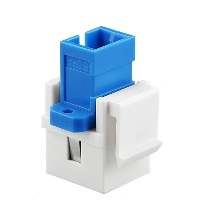 Adaptor Modul Serat Optik Keystone Jack SC SC F/F Keystone Module Coupler Untuk Kotak Pemasangan Terminal Panel Dinding