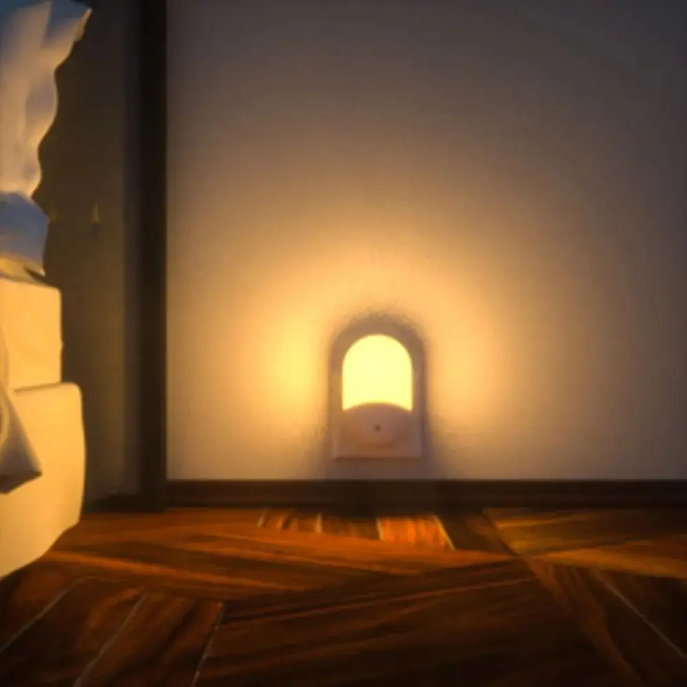 With Smart Sensors LED Plug-in Night Light Gentle Illumination ABS Baby Eye Sleep Light Night Lamp UK Plug LED Sensor Light