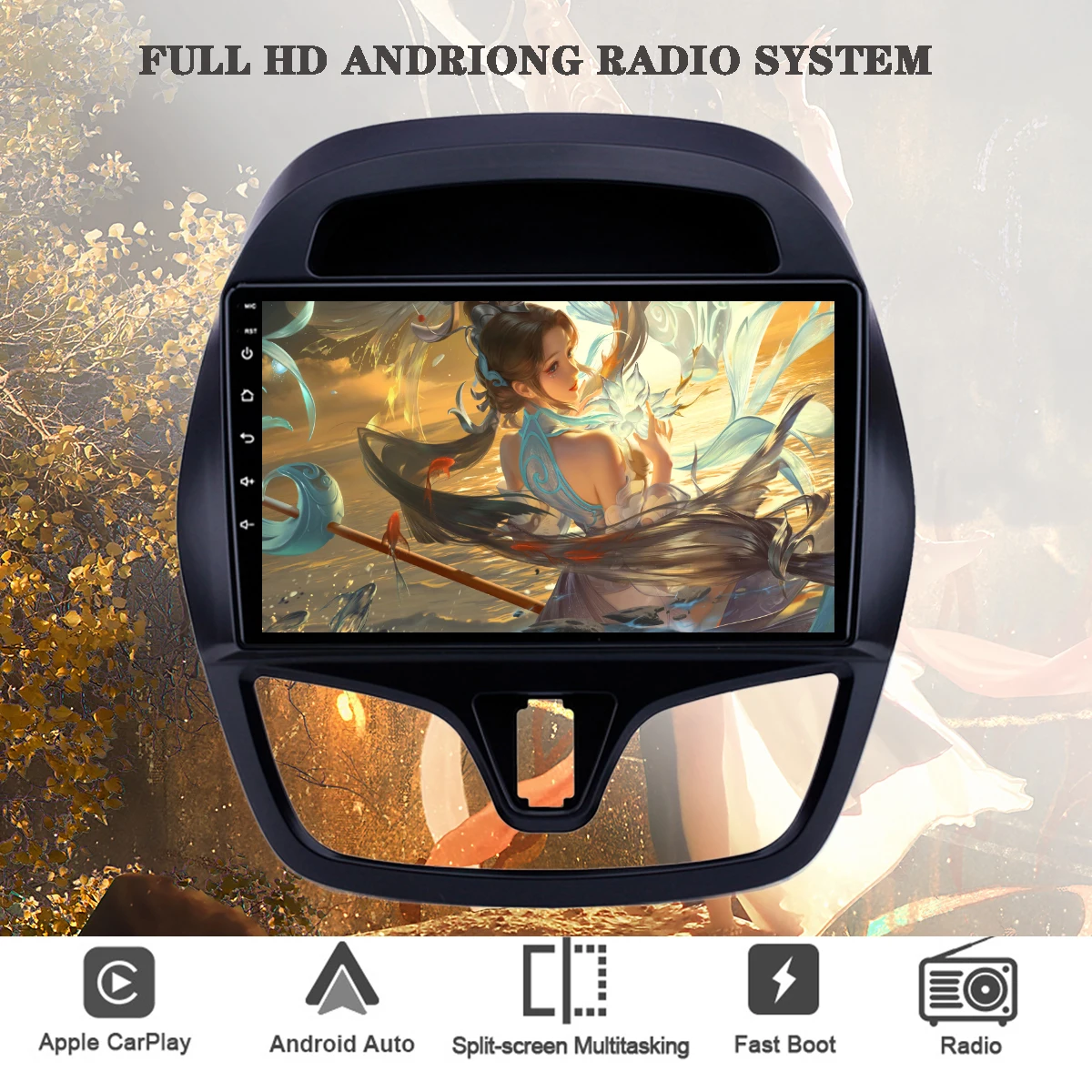 

8G+128G Android 14 For Chevrolet Spark 2015 2018 Car Gps Navigation System Radio Audio Stereo Tape Recorder HU Cassette 4G WIFI