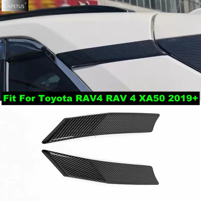 

ABS Car Rear Window C Pillar Post Panel Sequins Cover Trim Accessories For Toyota RAV4 RAV 4 XA50 2019 2020 2021 2022 2023 2024