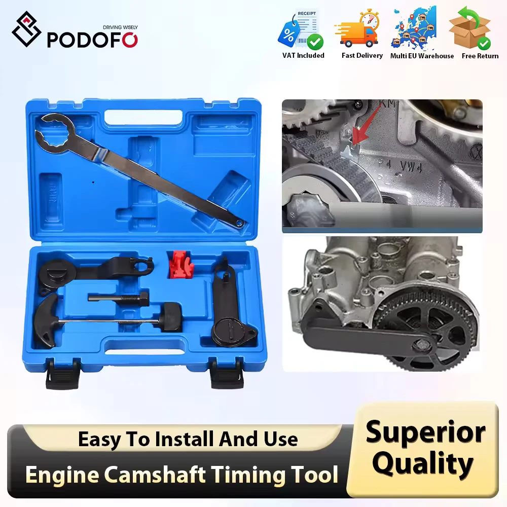 Podofo outil de remplacement de synchronisation d'arbre à cames de moteur pour VAG EA211 1.0L 1.2L 1.4L 1.6L FSI TSI TFSI pour VW Audi Golf Jetta Skoda