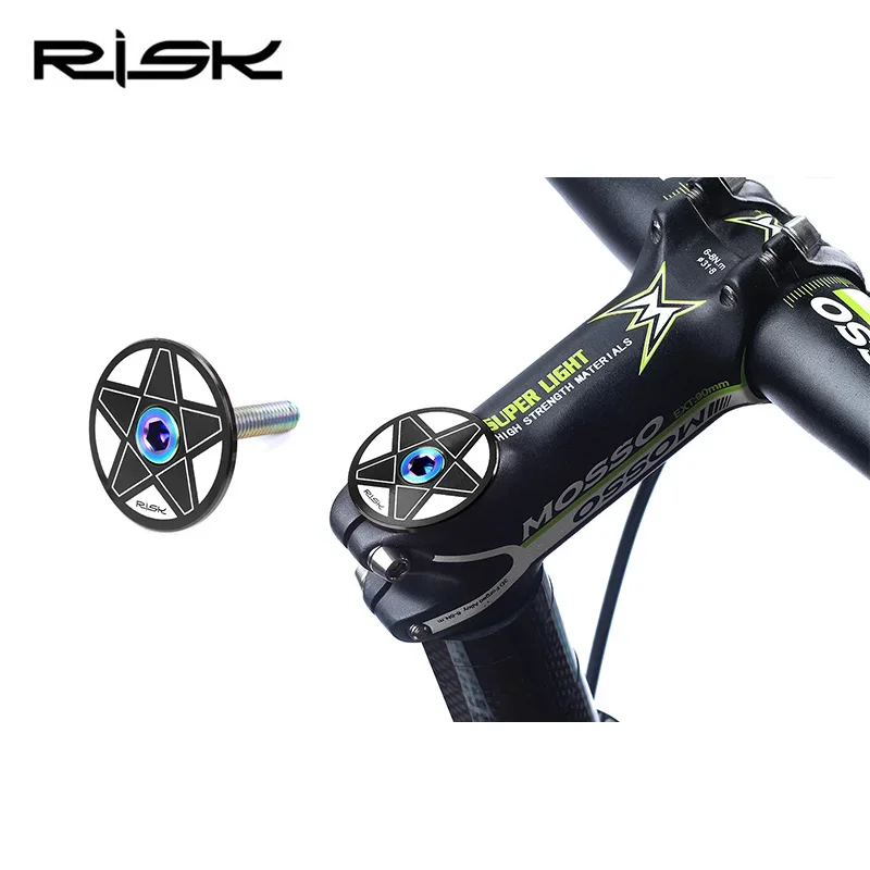 RISK 28.6/44/30mm Bicycle External Bearing MTB Mountain Bike Headset for 1.5 Taper Pipe Fork Straight Tube Frame Accessories