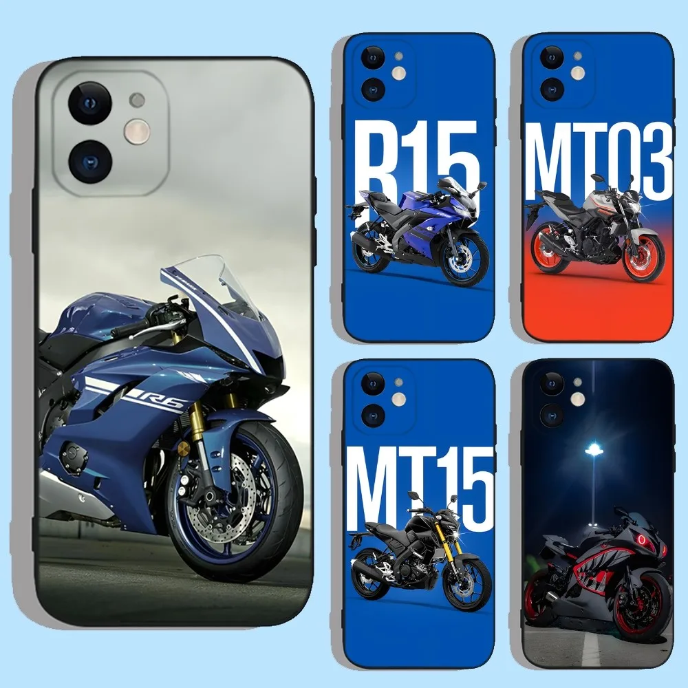 Sport Y-Yamahaes-S Cool Motorrad Phone Case For iPhone 16,15,14,13,12,11,XS,XR,X,8,7,Pro,Max,Plus,mini Silicone Black Cover