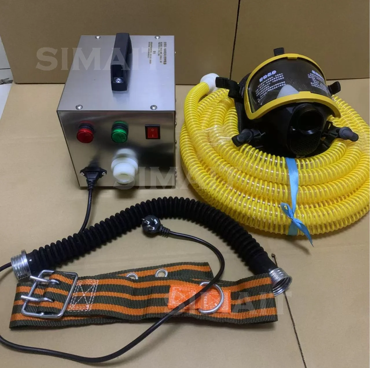 Electric Long Tube Supplied Air Res pirator Multiperson Forced Air for Rescue Industrial