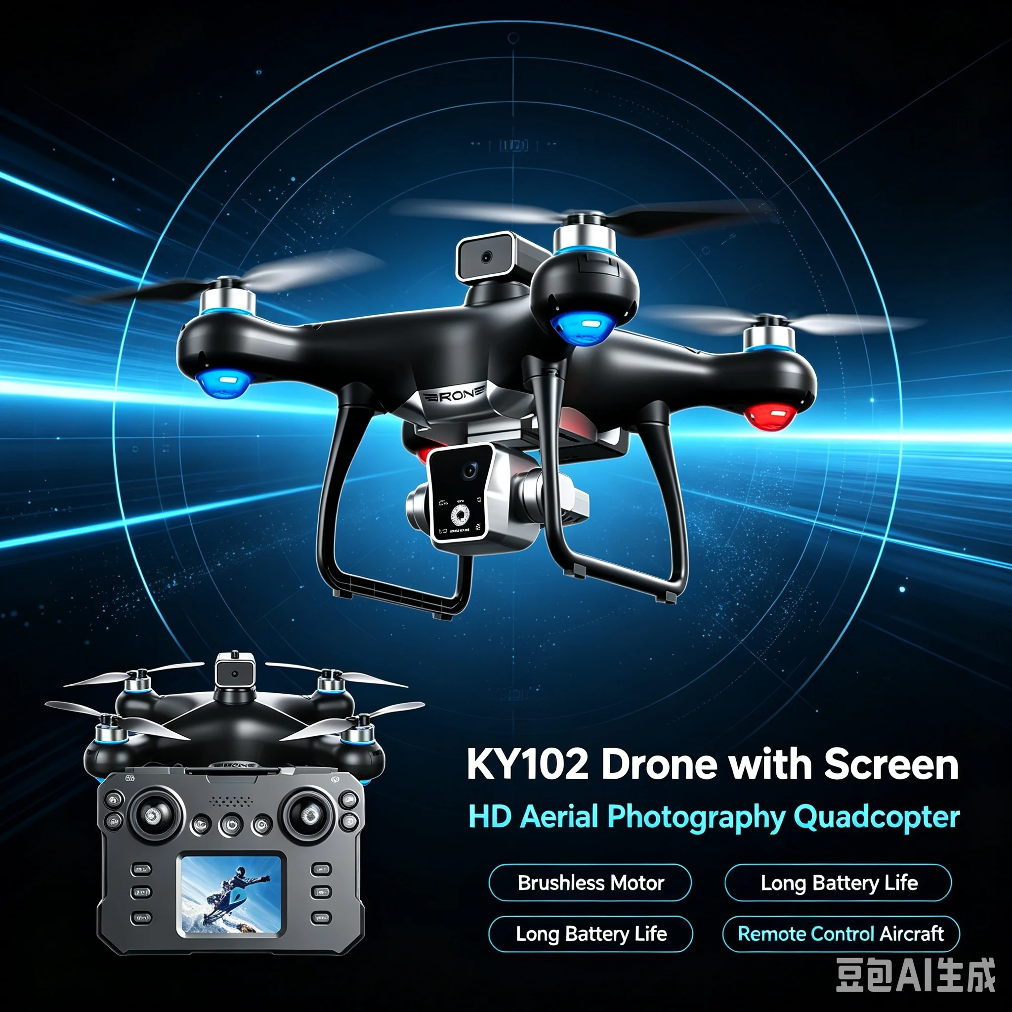 Drone Ky102 4K Hd Kamera Ganda - Drone Ky102 Rc ulasan dan harga