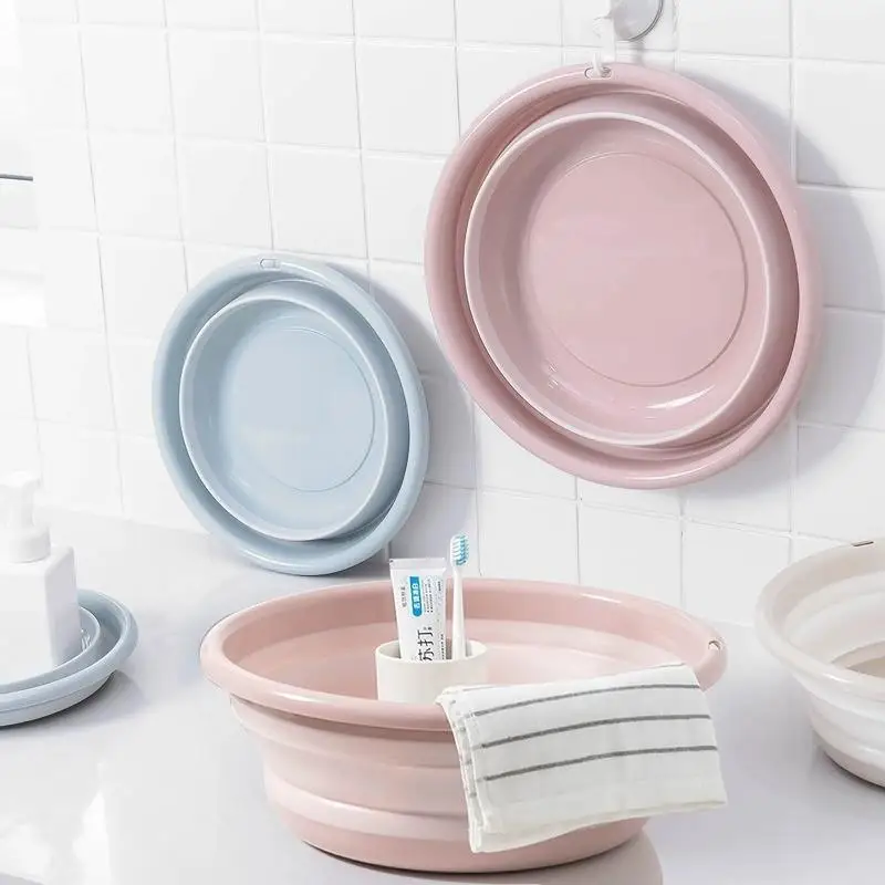 

Foldable Portable Travel Home Use Baby Basin Waing Face Basin Cred Laundry Student Dormi Children's Basin