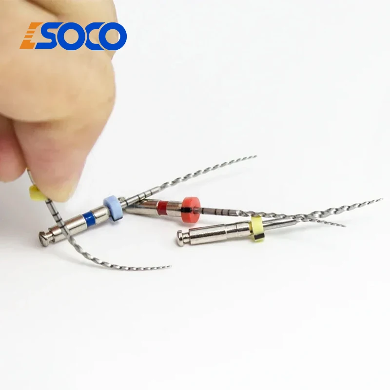 SOCO PLUS 6Pcs/Box Heat-Treatment Rotary NiTi Endodontic Files Premium Anti-Fracture Toughness Effective Debridement anti-broken